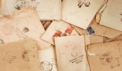 selection of old letters and post